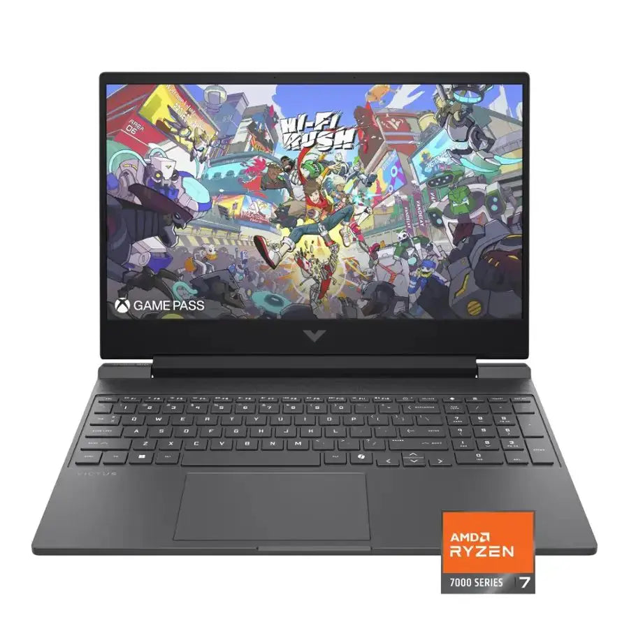 HP Victus 15-FB3093DX Gaming Laptop – AMD Ryzen 7-7445HS, 16GB DDR5, 512GB SSD, RTX 4050 6GB, 15.6" FHD IPS 144Hz, Win 11, Mica Silver HP