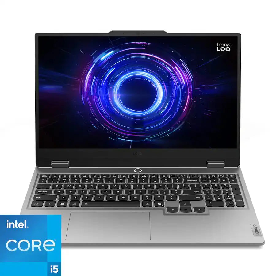 Lenovo LOQ 15 Gaming Laptop – Intel Core i5-13450HX, 16GB DDR5, 512GB SSD, RTX 5050 8GB, 15.6" FHD IPS 144Hz, Win 11, Luna Gray Lenovo