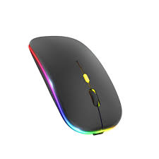 HP W10 Bluetooth and Wireless Dual Mode RGB Mouse – Slim Rechargeable Gaming Mouse HP
