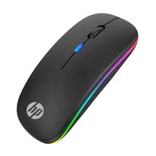 HP W10 Bluetooth and Wireless Dual Mode RGB Mouse – Slim Rechargeable Gaming Mouse HP